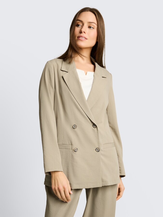 Loose Fit Blazer mit Taschen von Women, Silver Olive