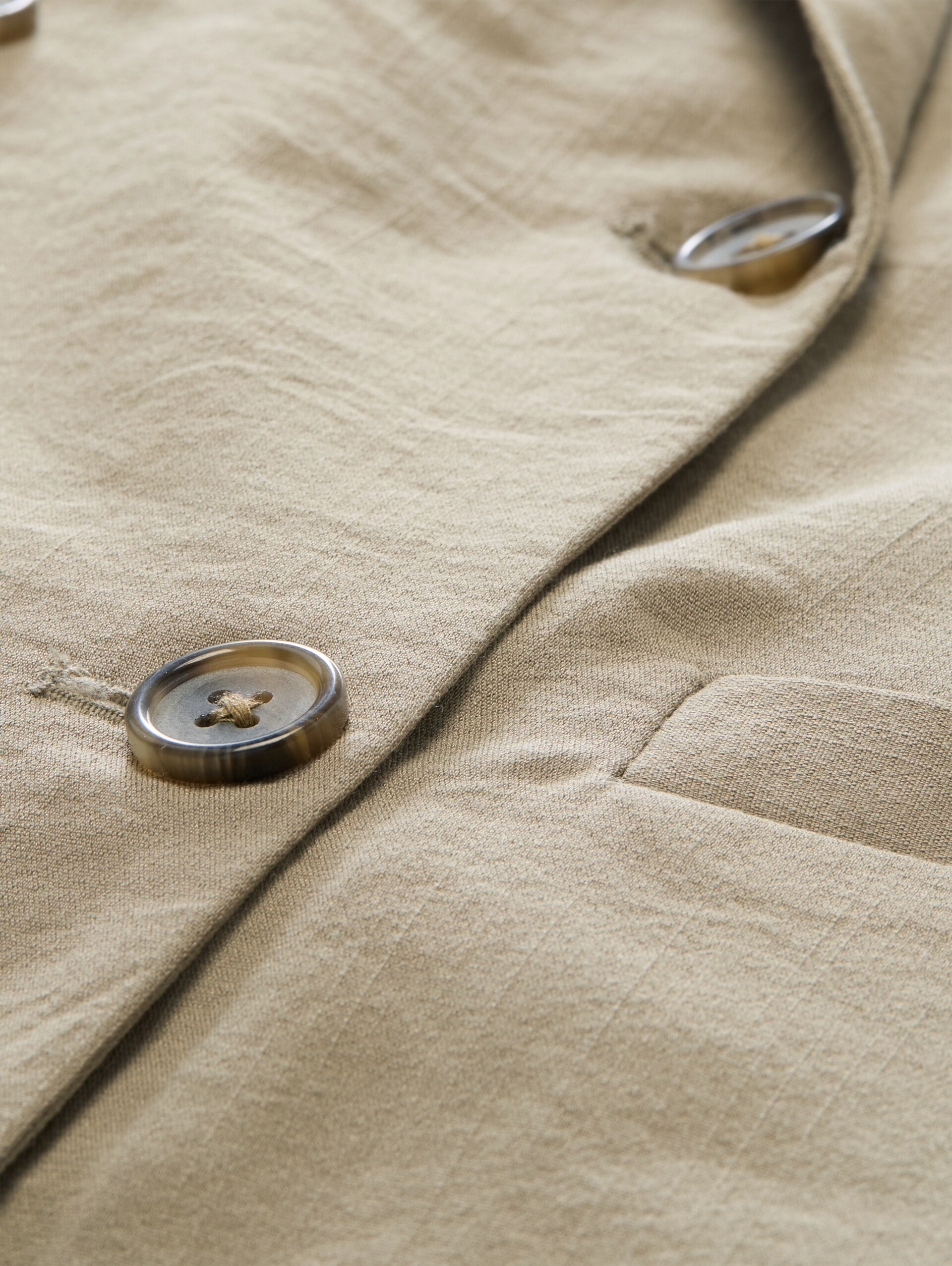 Loose Fit Blazer mit Taschen - Silver Olive