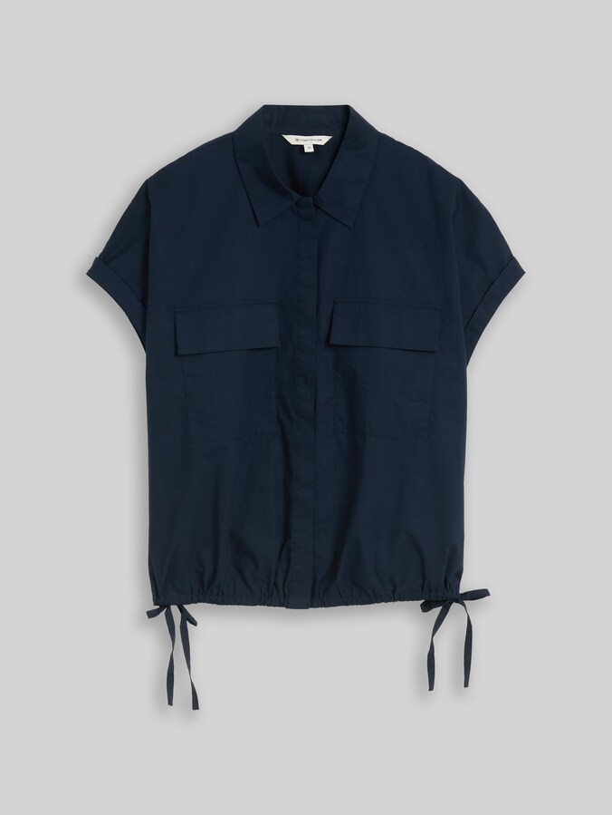 Blouse ample en popeline par Women, sky captain blue