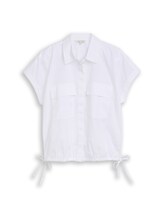 Non sélectionné, Blouse ample en popeline par Tom Tailor, blanc