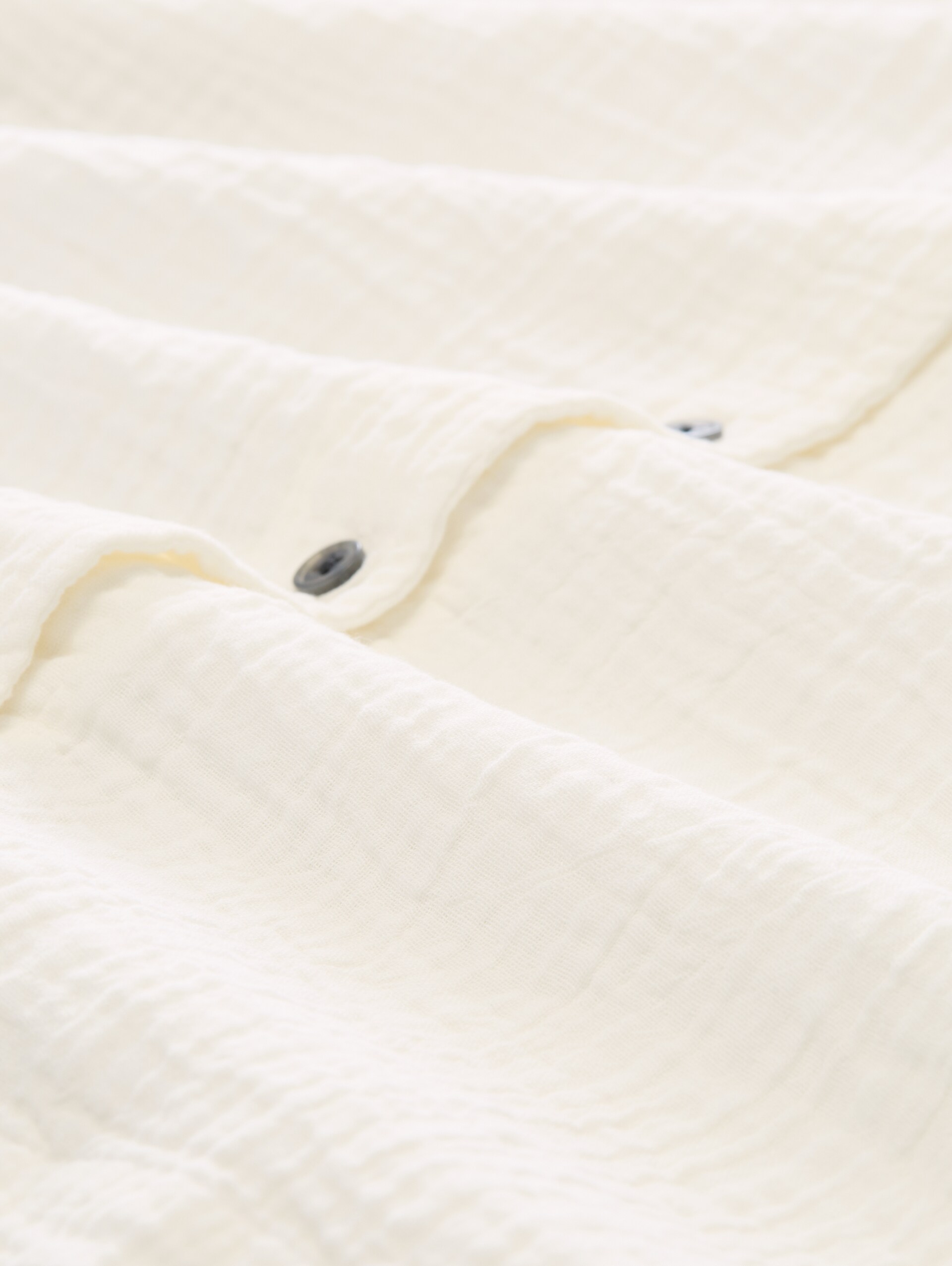 Oversized mousseline blouse van katoen - Whisper White - Materiaalweergave
