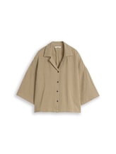 Geselecteerd, Oversized mousseline blouse van katoen door Tom Tailor, groen