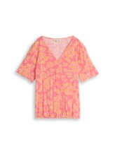 Ausgewählt, Bluse aus Viskose von Tom Tailor, orange