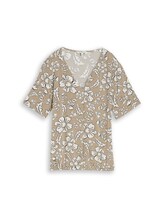 Ausgewählt, Bluse aus Viskose von Tom Tailor, beige