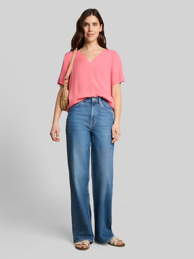 Blouse en viscose par Women, soft fuchsia pink