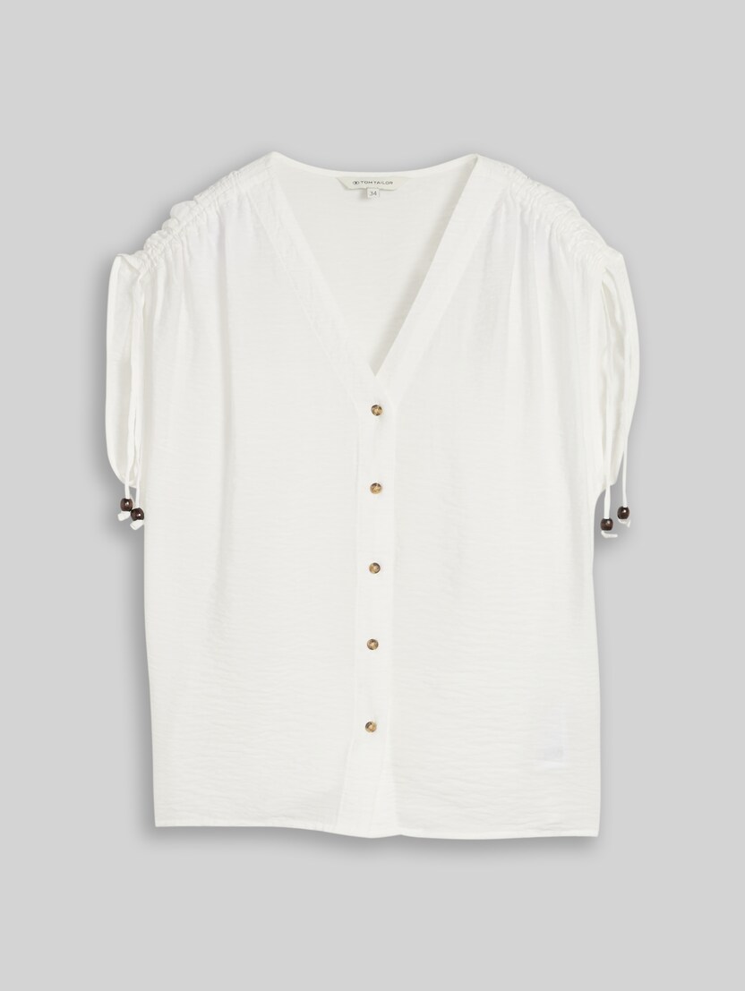 Blouse met V-hals door Women, Whisper White