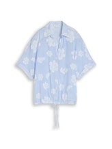 Selected, Oversized blouse with floral pattern by Tom Tailor, blue
