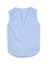 Nicht ausgewählt, Blusentop aus Baumwolle von Tom Tailor, blau