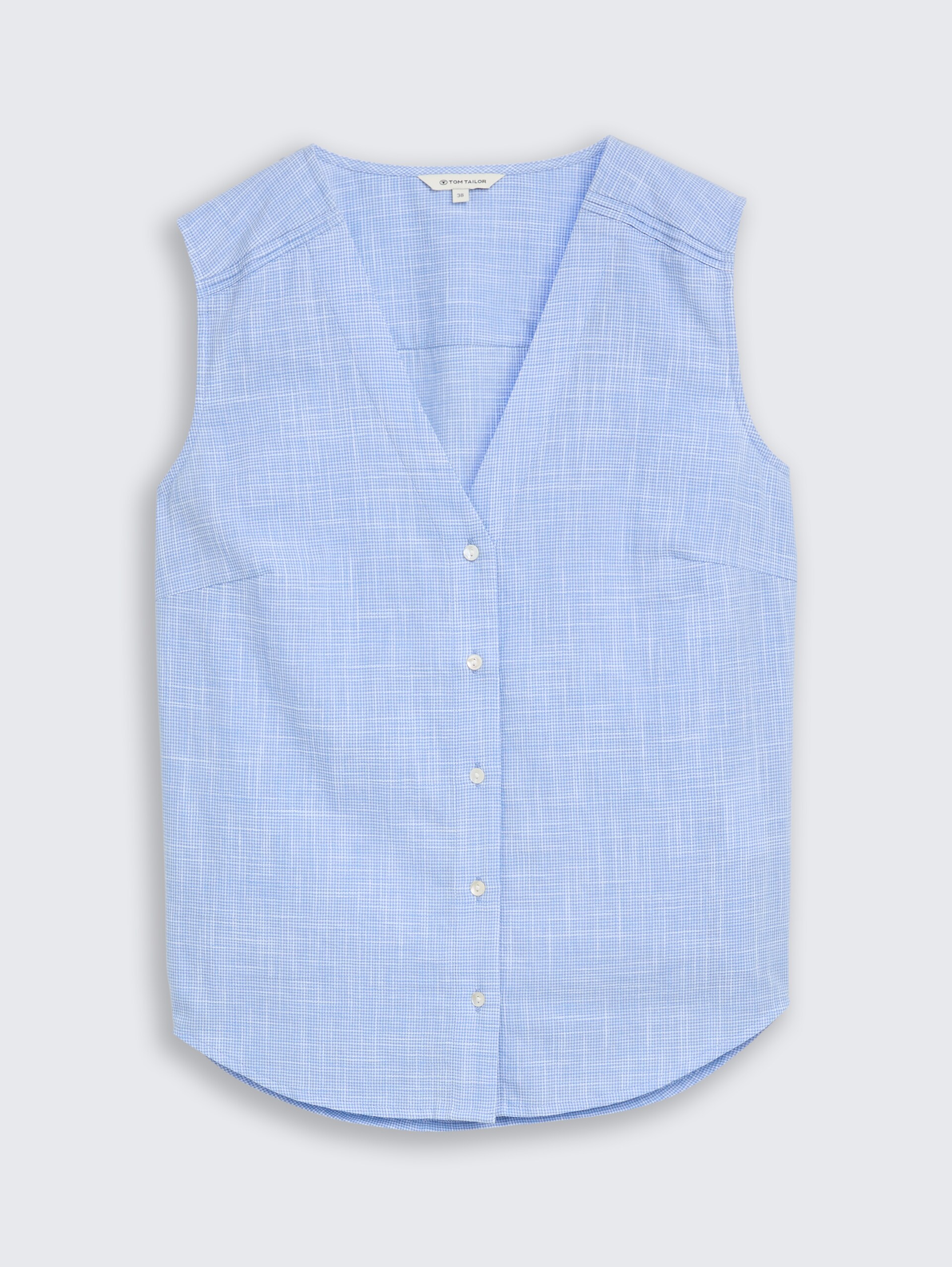 Blouse van katoen - dreamy blue - Product vooraanzicht