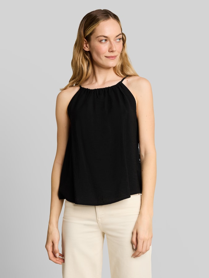 Blouse à fronces par Women, deep black
