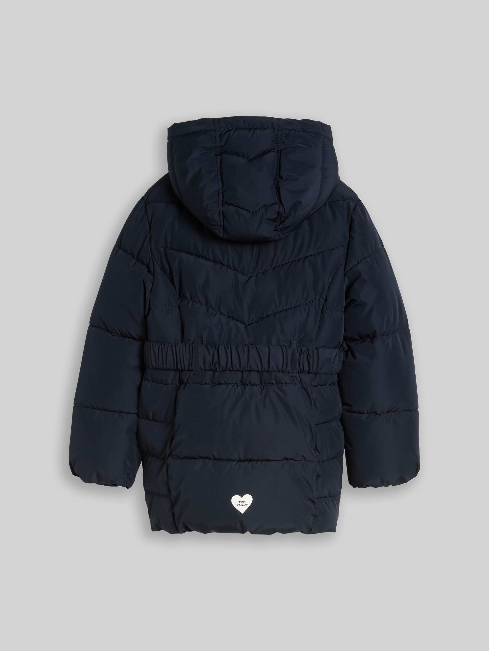 Pufferjas met riem van waterafstotend materiaal - sky captain blue