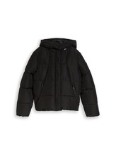 Ausgewählt, Puffer-Jacke mit abnehmbarer Kapuze von Tom Tailor, schwarz