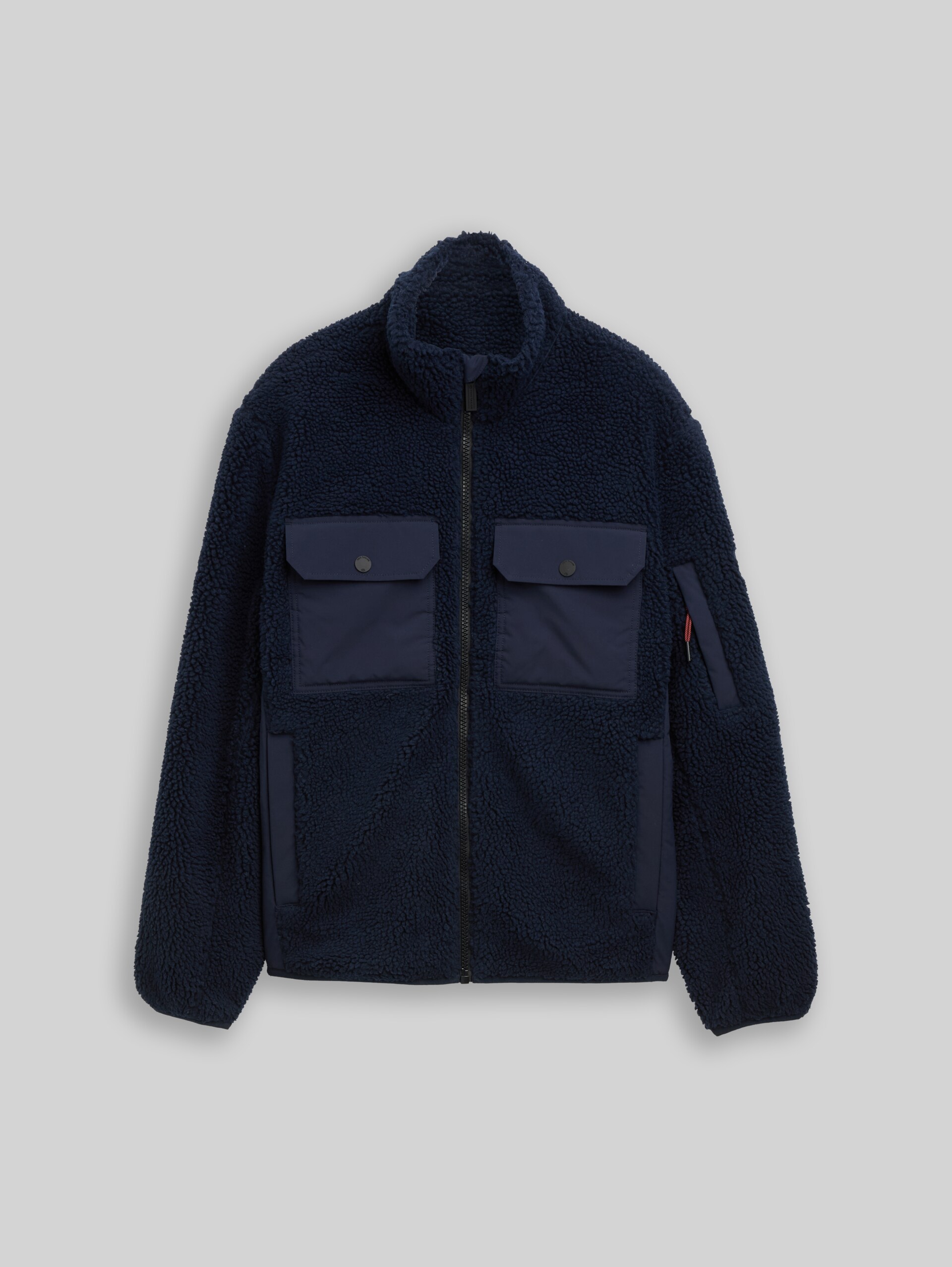 Teddy Jacke mit Taschen - sky captain blue - Vorder-Produkt-Ansicht