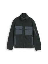 Nicht ausgewählt, Teddy Jacke mit Taschen von Tom Tailor, grün