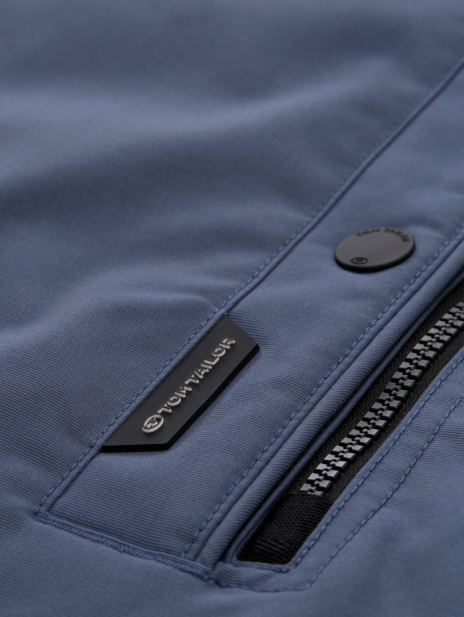 Veste technique à capuche amovible - Vintage Indigo Blue - Vue détaillée du produit