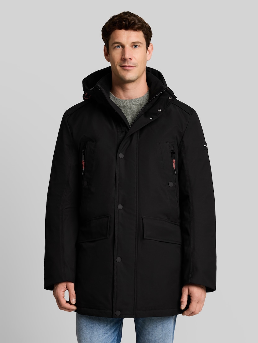 Winterparka met afneembare capuchon door Men, Black