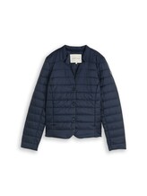 Ausgewählt, Lightweight Steppjacke mit Knopfleiste von Tom Tailor, blau