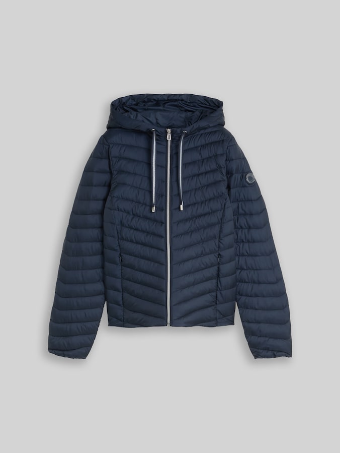 Lightweight quilted jacket with hood by Women, sky captain blue