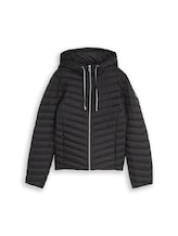 Nicht ausgewählt, Lightweight Steppjacke mit Kapuze von Tom Tailor, schwarz