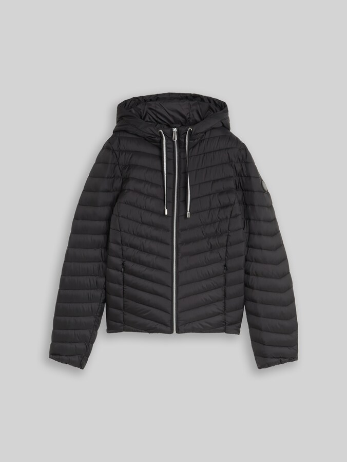 Lightweight Steppjacke mit Kapuze von Women, deep black