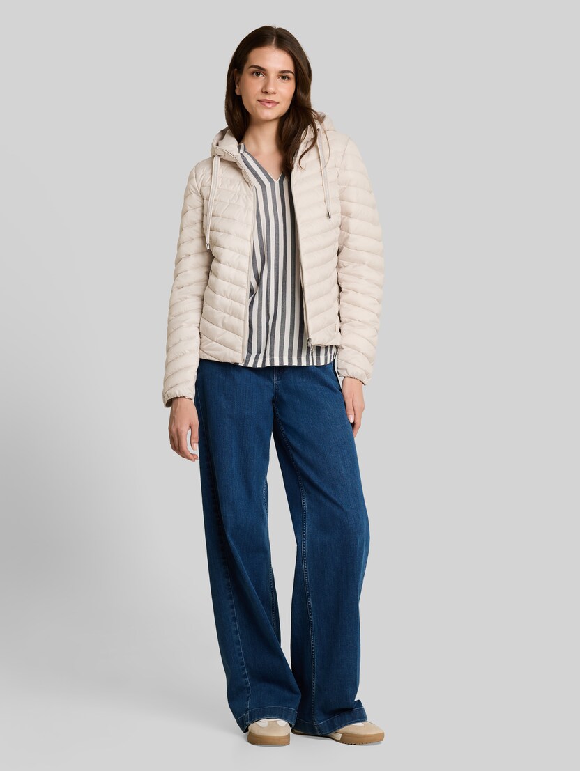 Lightweight Steppjacke mit Kapuze von Women, cold beige