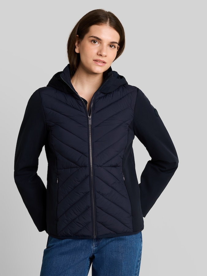 Hybrid Steppjacke mit Kapuze von Women, sky captain blue