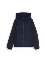 Nicht ausgewählt, Hybrid Steppjacke mit Kapuze von Tom Tailor, blau