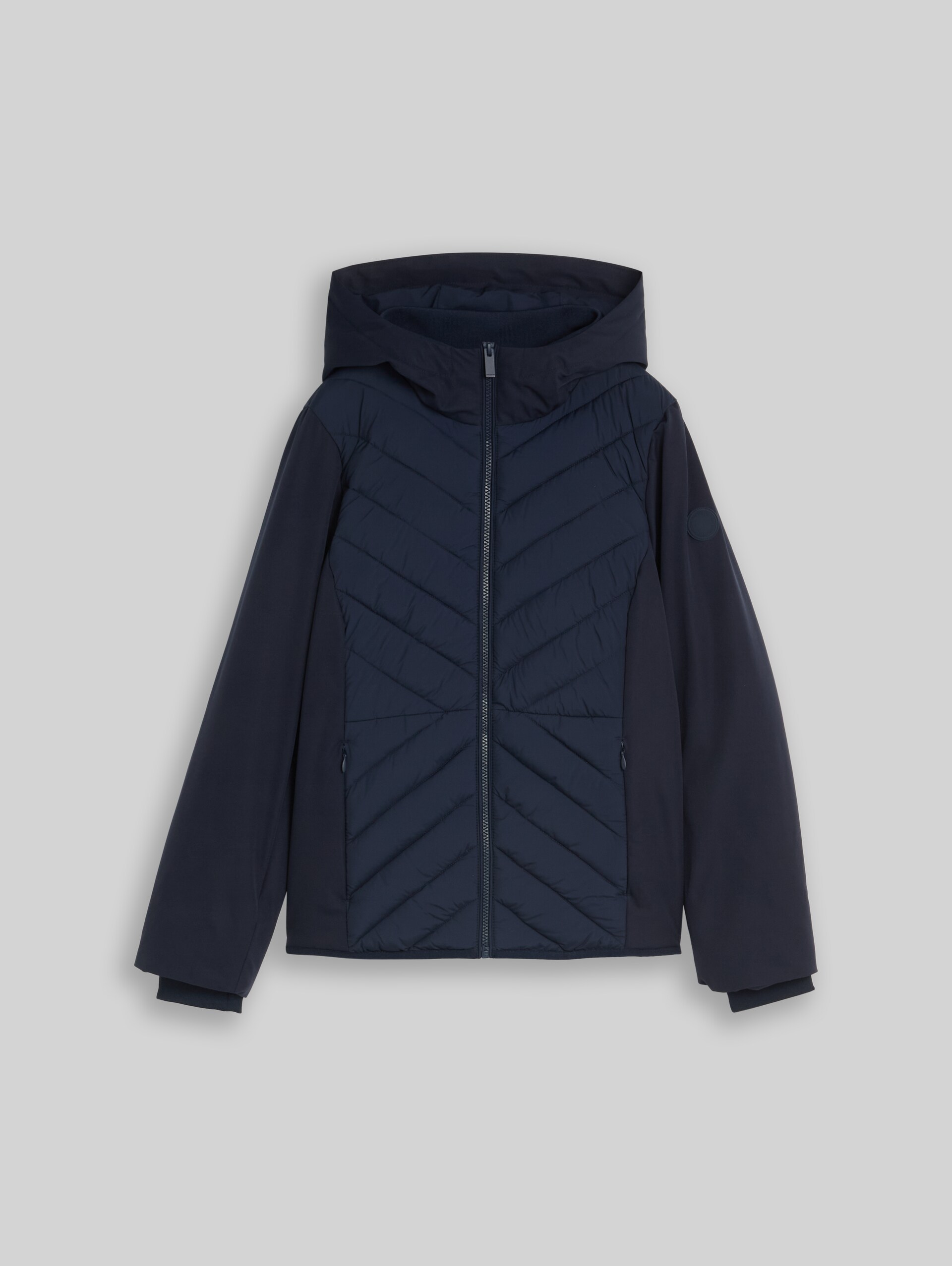 Hybrid Steppjacke mit Kapuze - sky captain blue - Vorder-Produkt-Ansicht