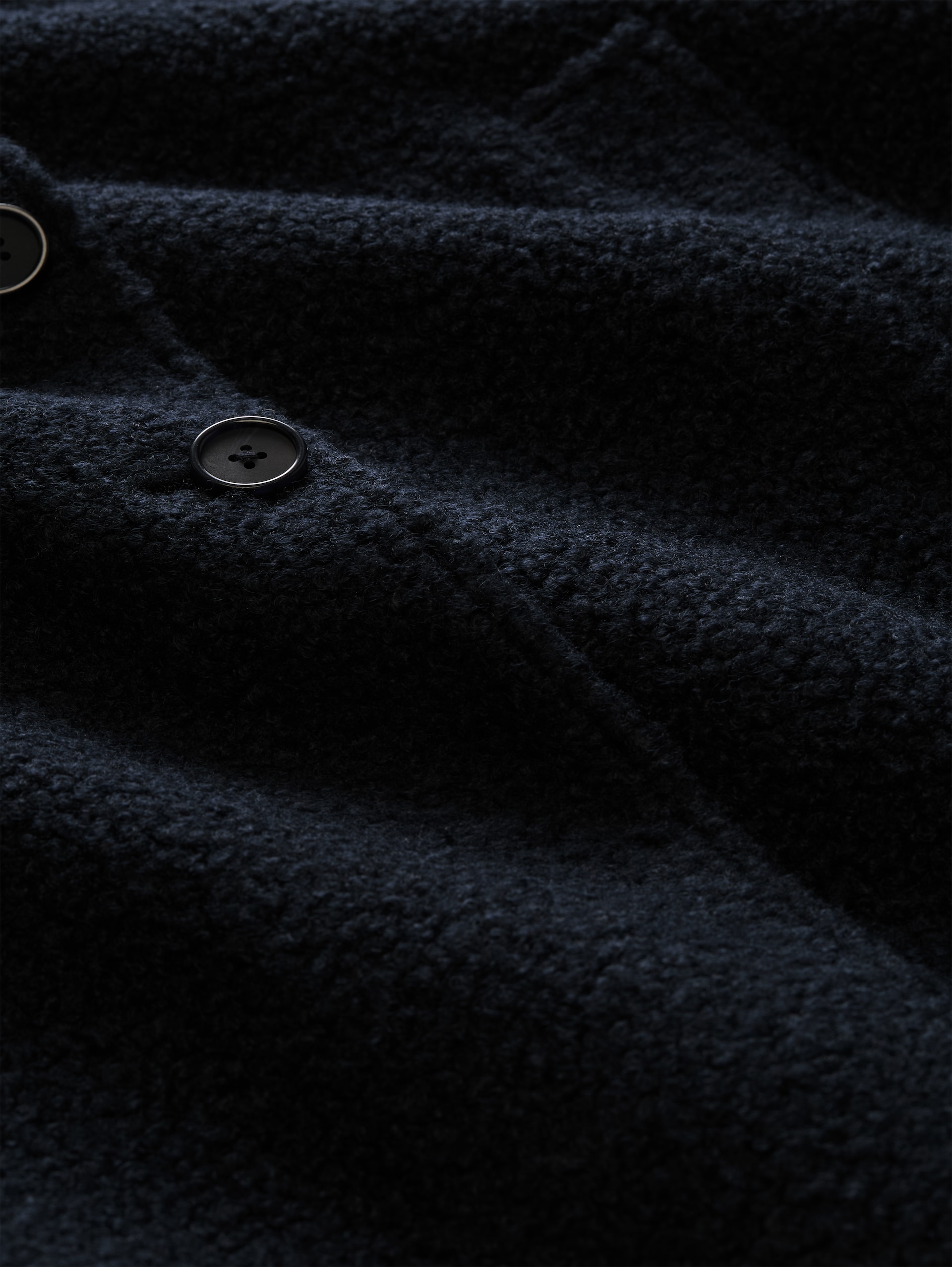 Bouclé Mantel mit Reverskragen - sky captain blue - Produkt-Detail-Ansicht
