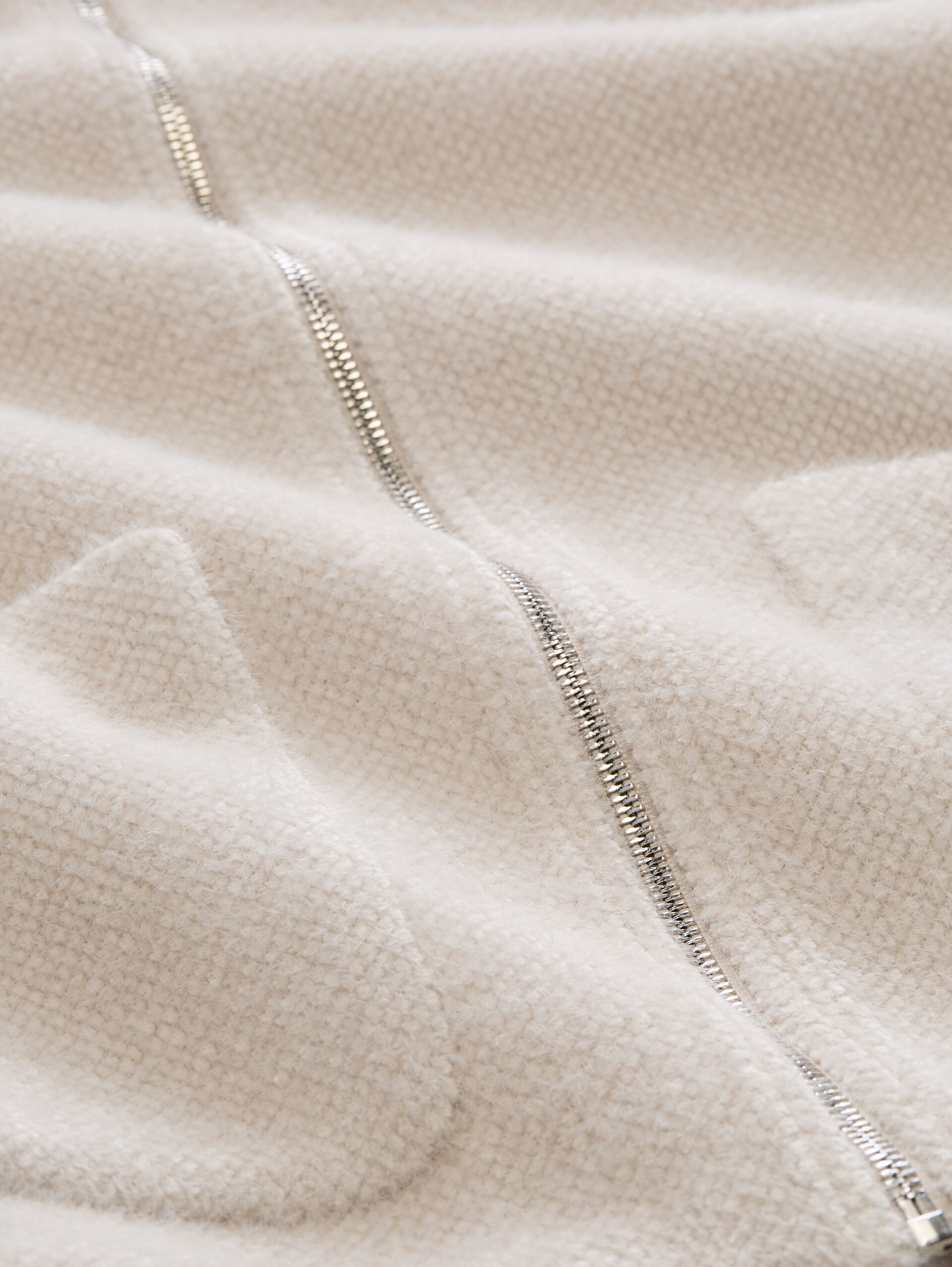 Gezellig jasje met zakken - cold beige structure - Detailaanzicht product