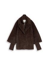 Non sélectionné, Veste-cape douillette au look 2-en-1 par Tom Tailor, brunir