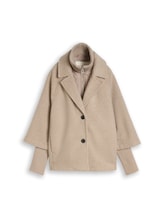 Geselecteerd, Gezellige capejas in 2-in-1-look door Tom Tailor, beige