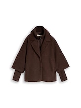 Niet geselecteerd, Gezellige capejas in 2-in-1-look door Tom Tailor, bruin