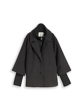 Geselecteerd, Gezellige capejas in 2-in-1-look door Tom Tailor, grauw