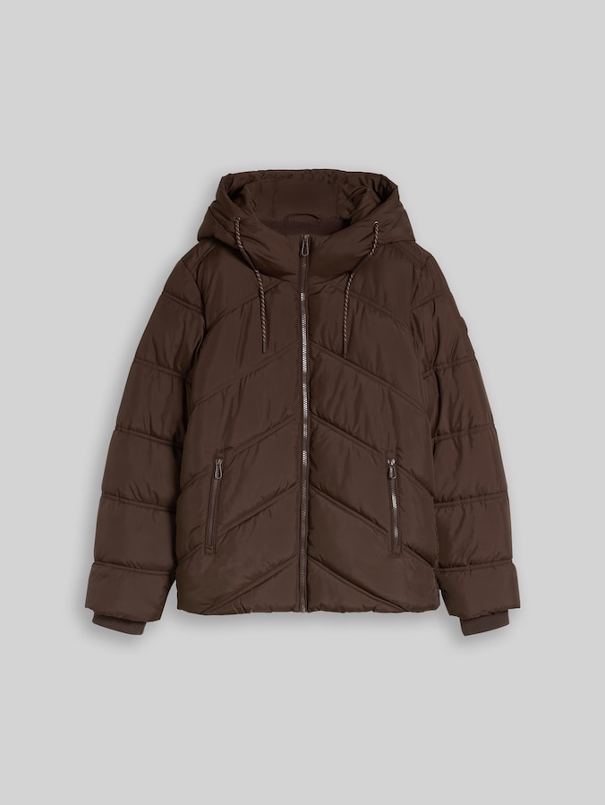 Doudoune en matière déperlante par Women, java dark brown