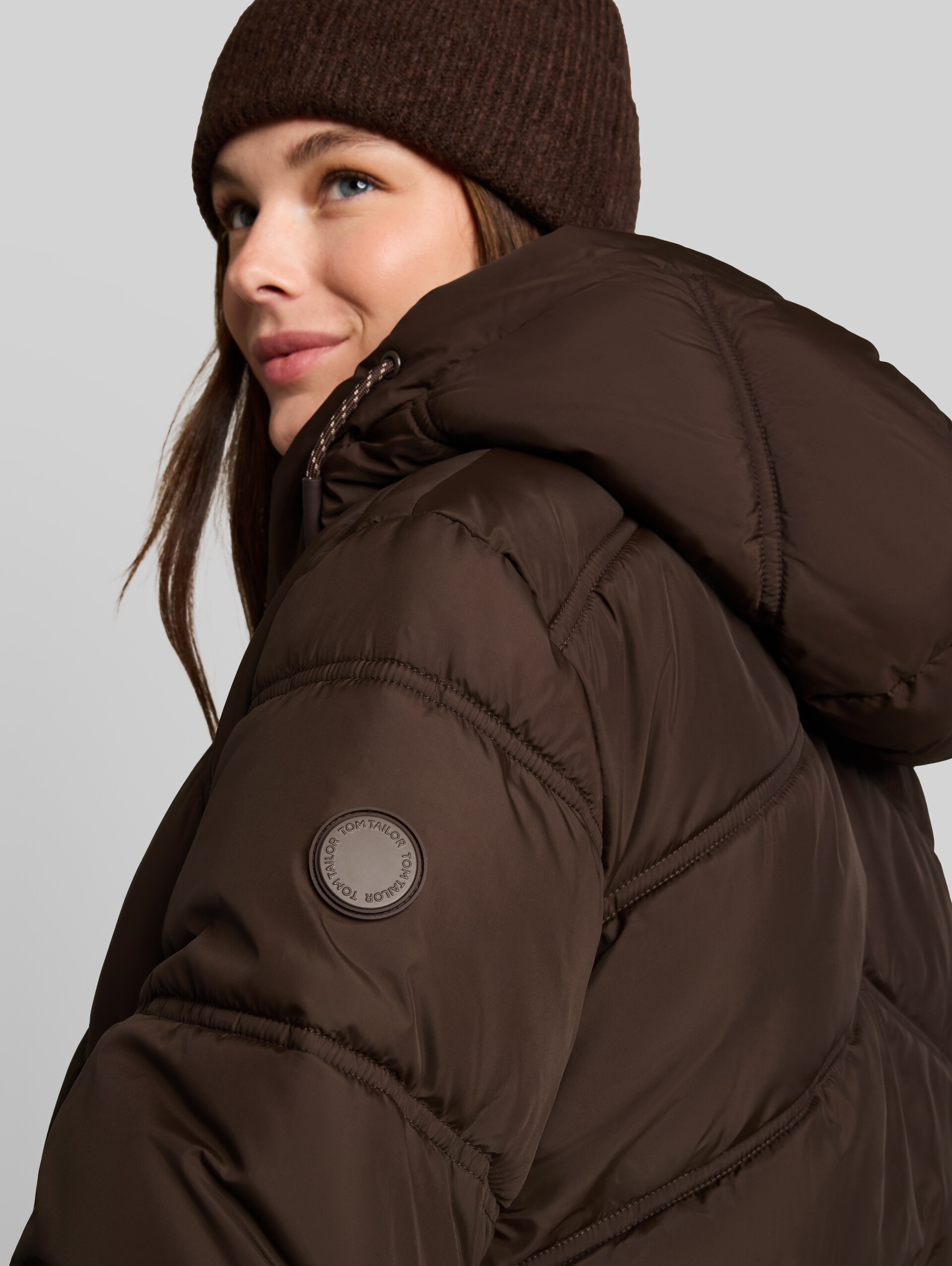 Doudoune en matière déperlante - java dark brown - Vue détaillée du modèle