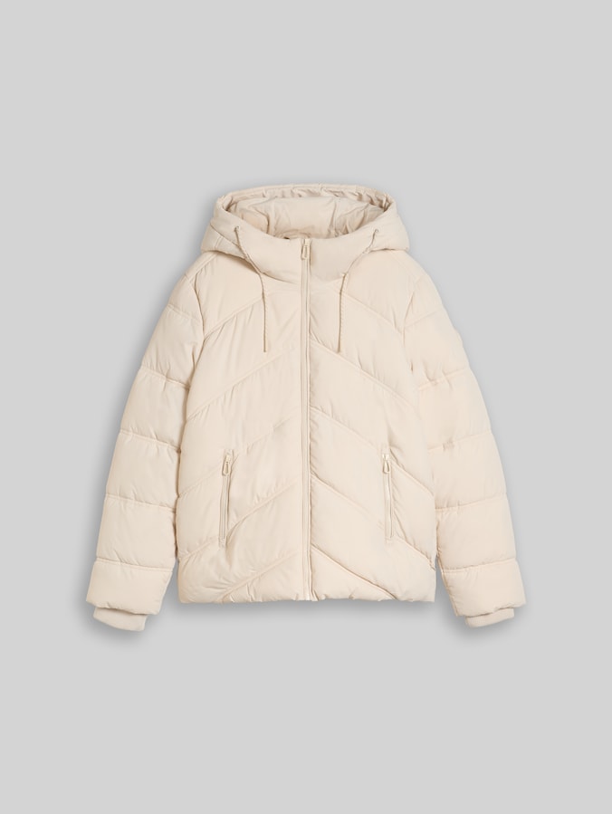 Doudoune en matière déperlante par Women, cold beige