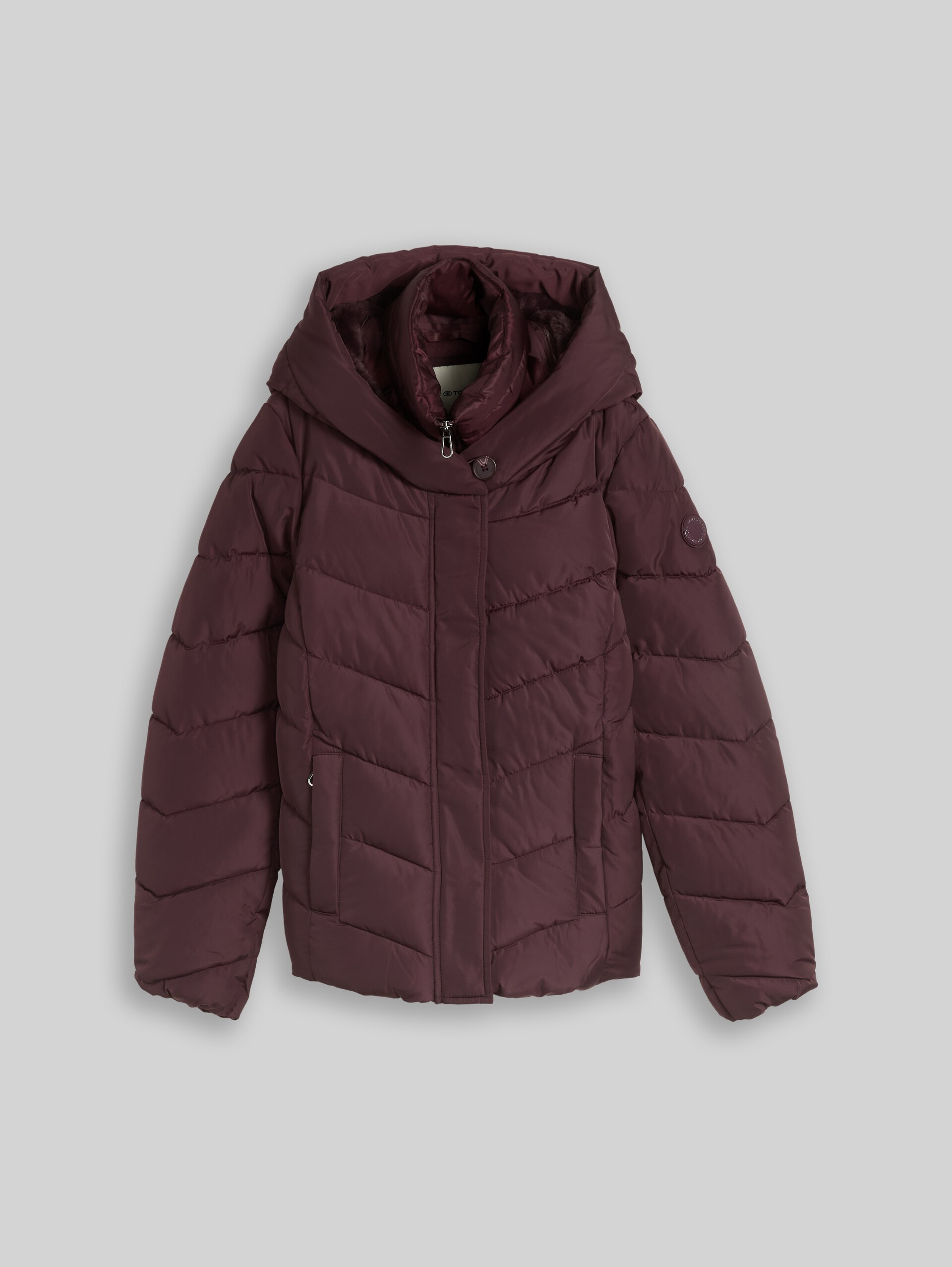 Veste matelassée 2-en-1 avec empiècement amovible - Zinfandel Red - Vue de face du produit