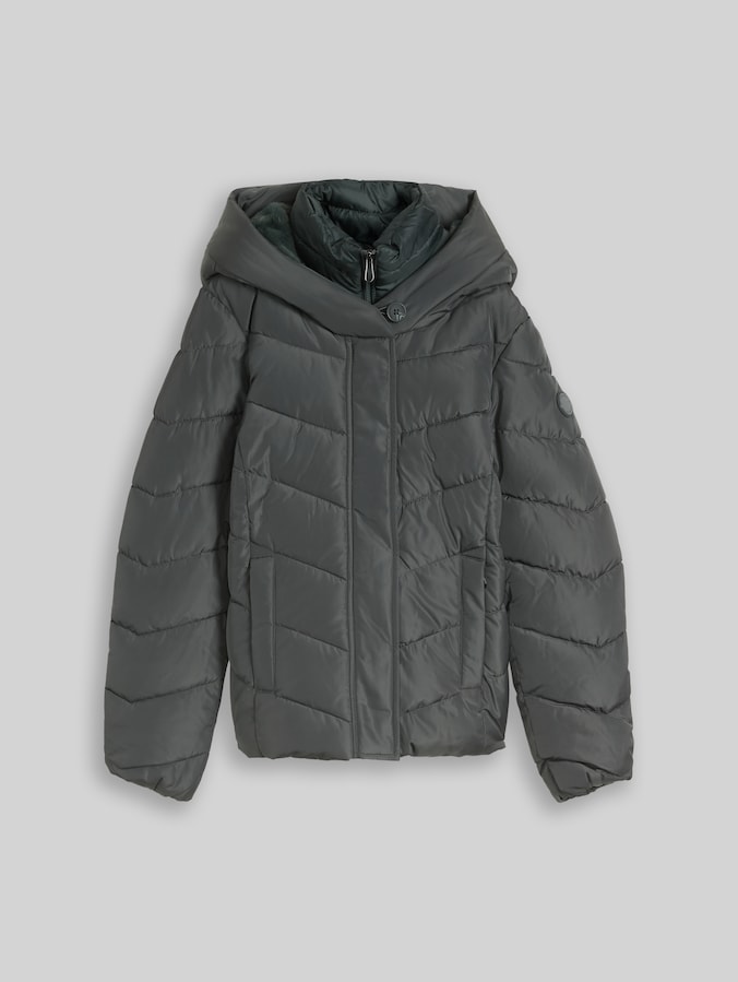 2-in-1 puffer jacket with detachable insert by Women, Darkest Olive