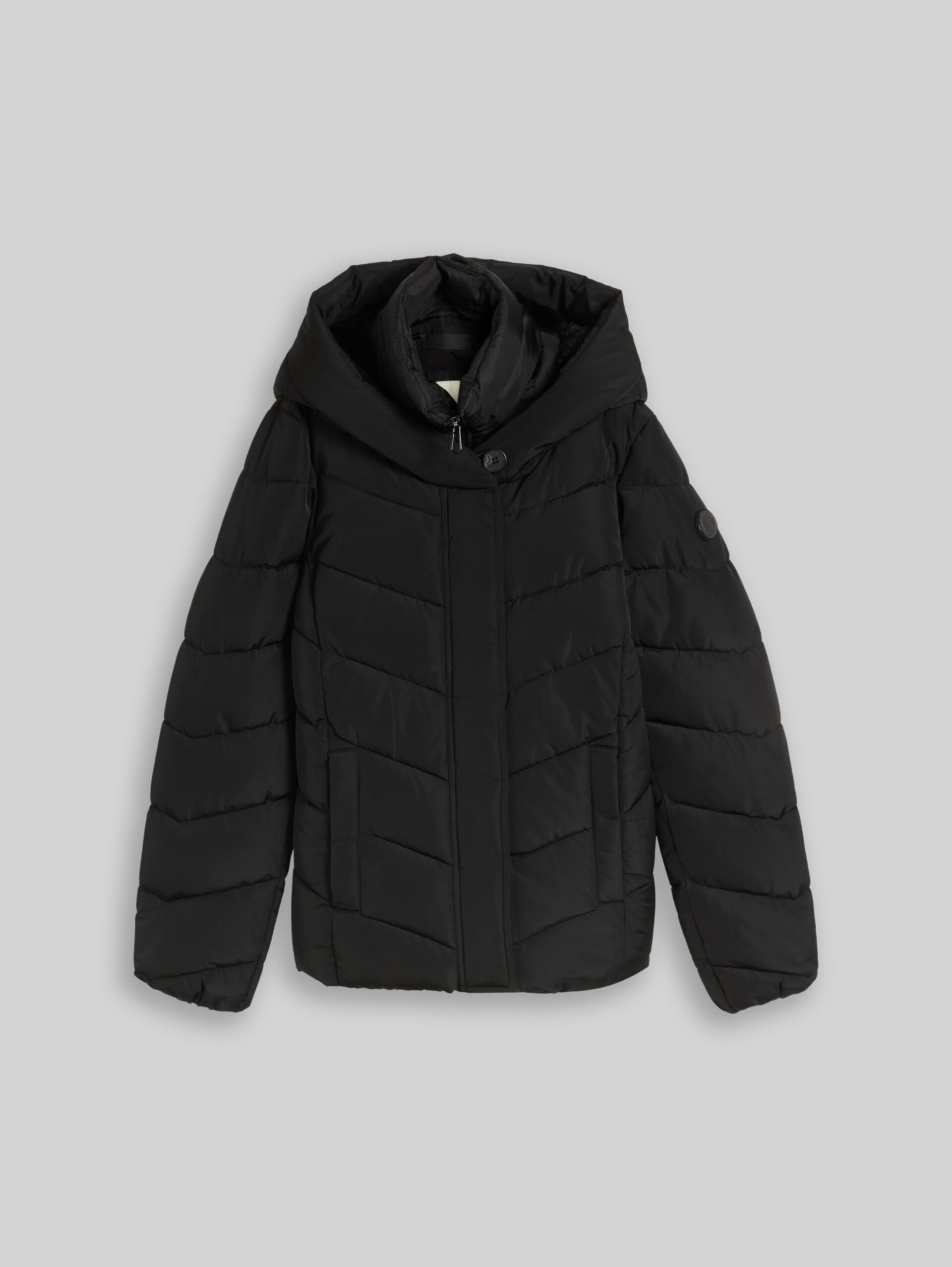 2-in-1 Puffer-Jacke mit abnehmbarem Einsatz - deep black - Vorder-Produkt-Ansicht