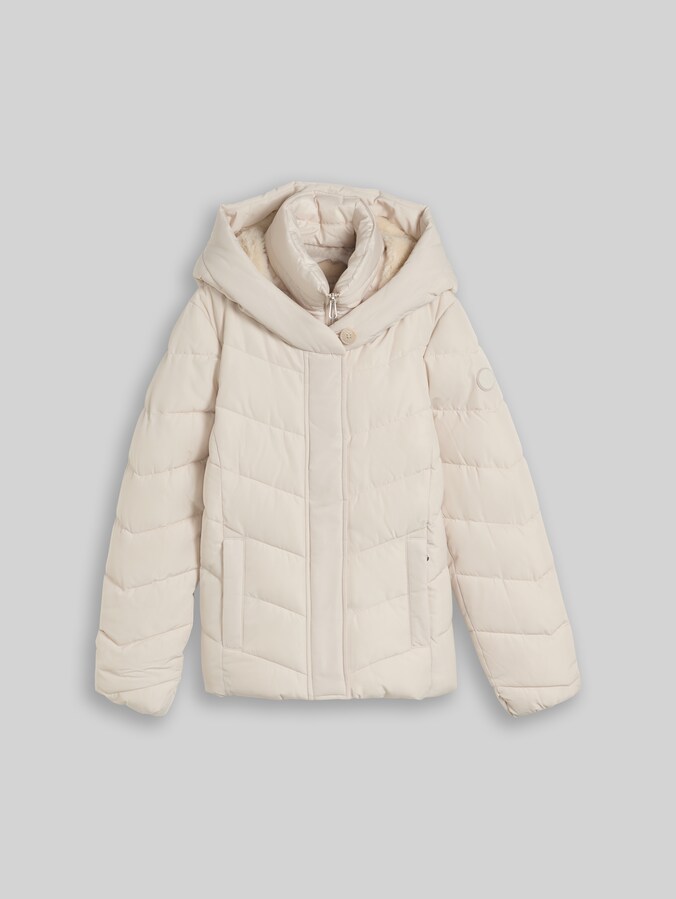 Veste matelassée 2-en-1 avec empiècement amovible par Women, cold beige