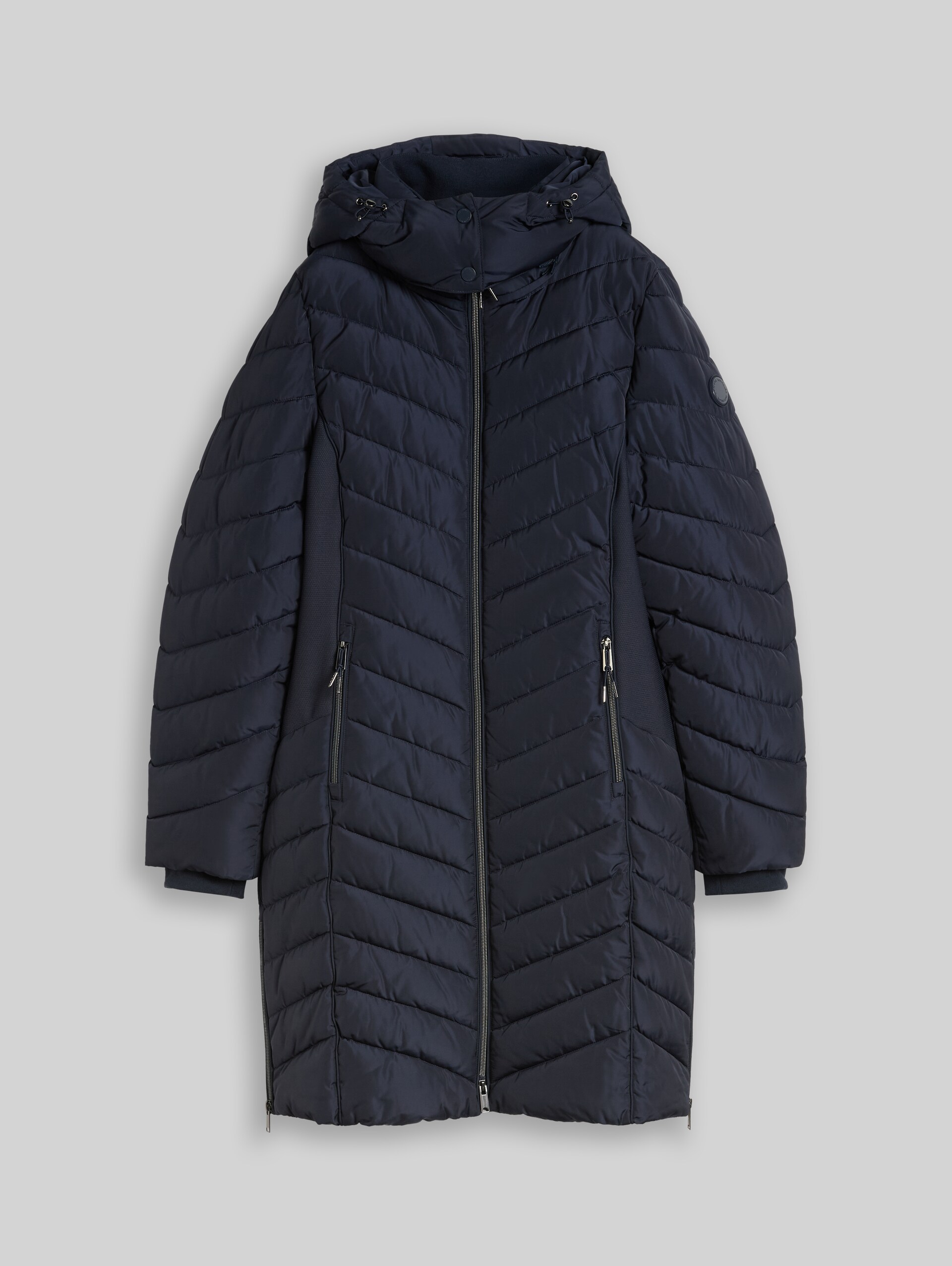 Puffer-Mantel mit abnehmbarer Kapuze - sky captain blue - Vorder-Produkt-Ansicht