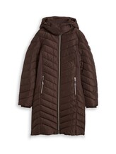 Sélectionné, Manteau matelassé à capuche amovible par Tom Tailor, brunir