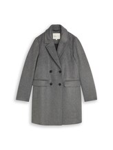 Selected, Slim-fit coat with pockets by Tom Tailor, grey