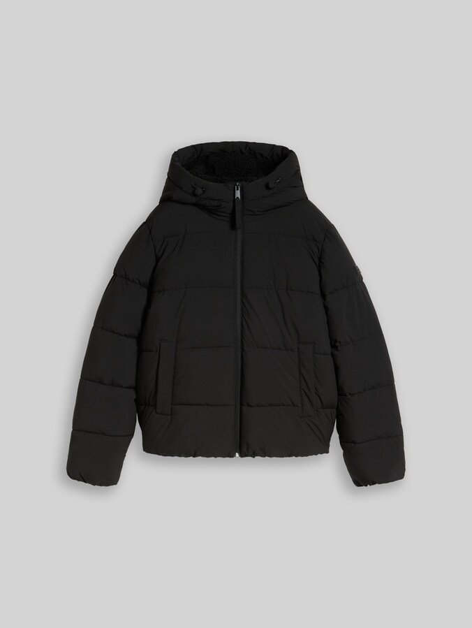 Doudoune en matière déperlante par Denim Female, deep black
