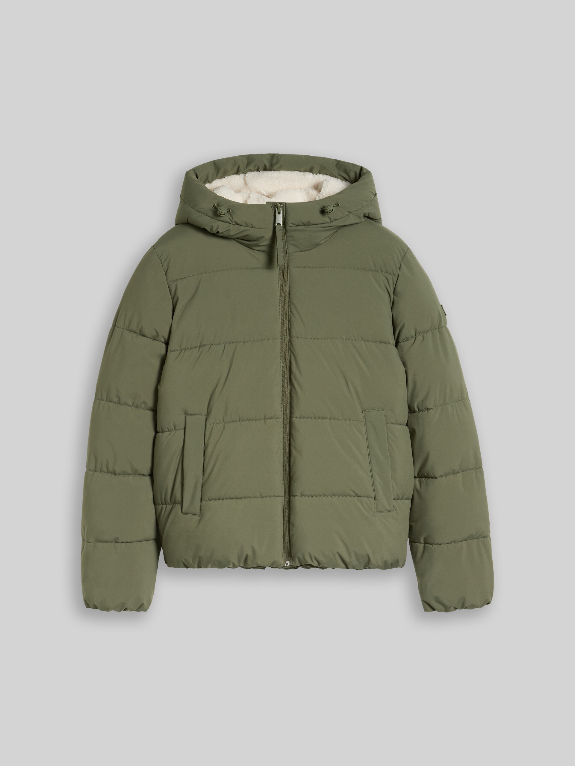 Pufferjack van waterafstotend materiaal - urban olive green - Product vooraanzicht