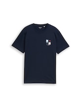 Selected, T-shirt with print by Tom Tailor, blue