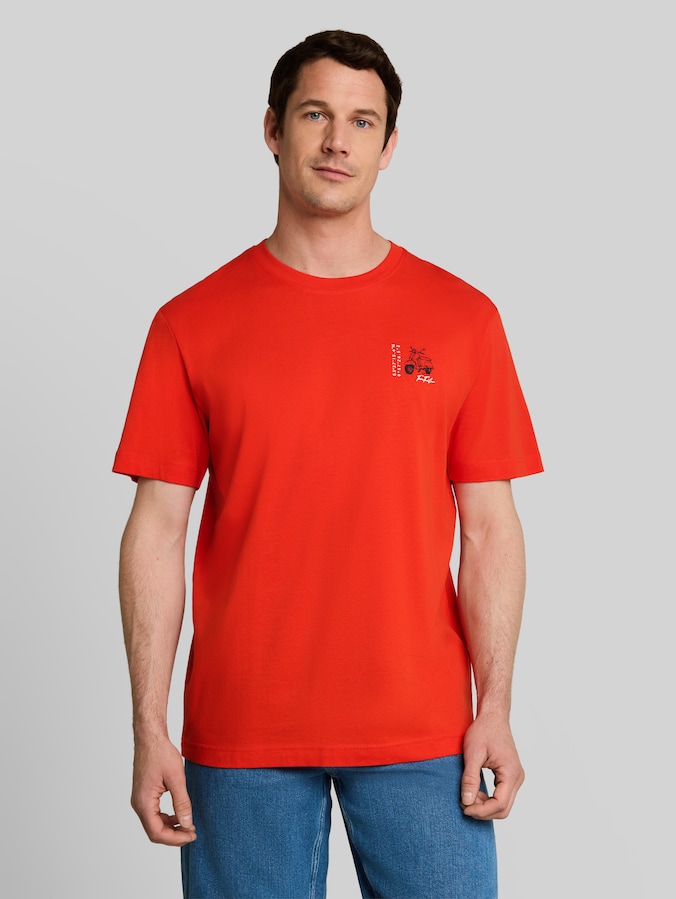 T-shirt imprimé par Men, orange red