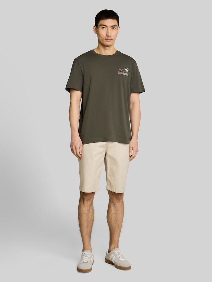 T-Shirt mit Print von Men, deep leaf green