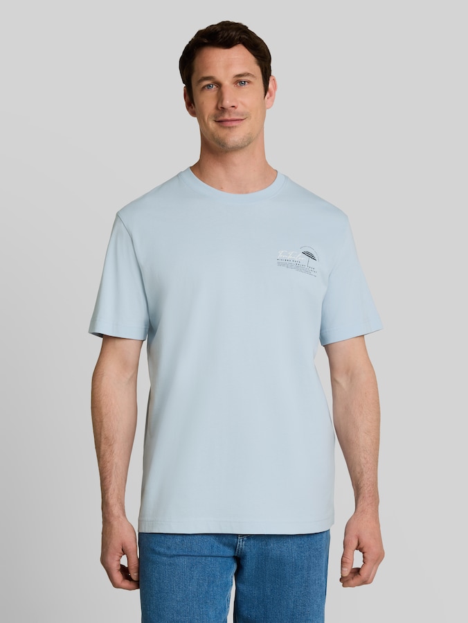 T-shirt imprimé par Men, light blue grey